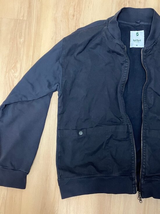 Luxfort Other - Luxfort Canvas Artist Painter Jacket Cotton Twill Navy Canvas Loops
